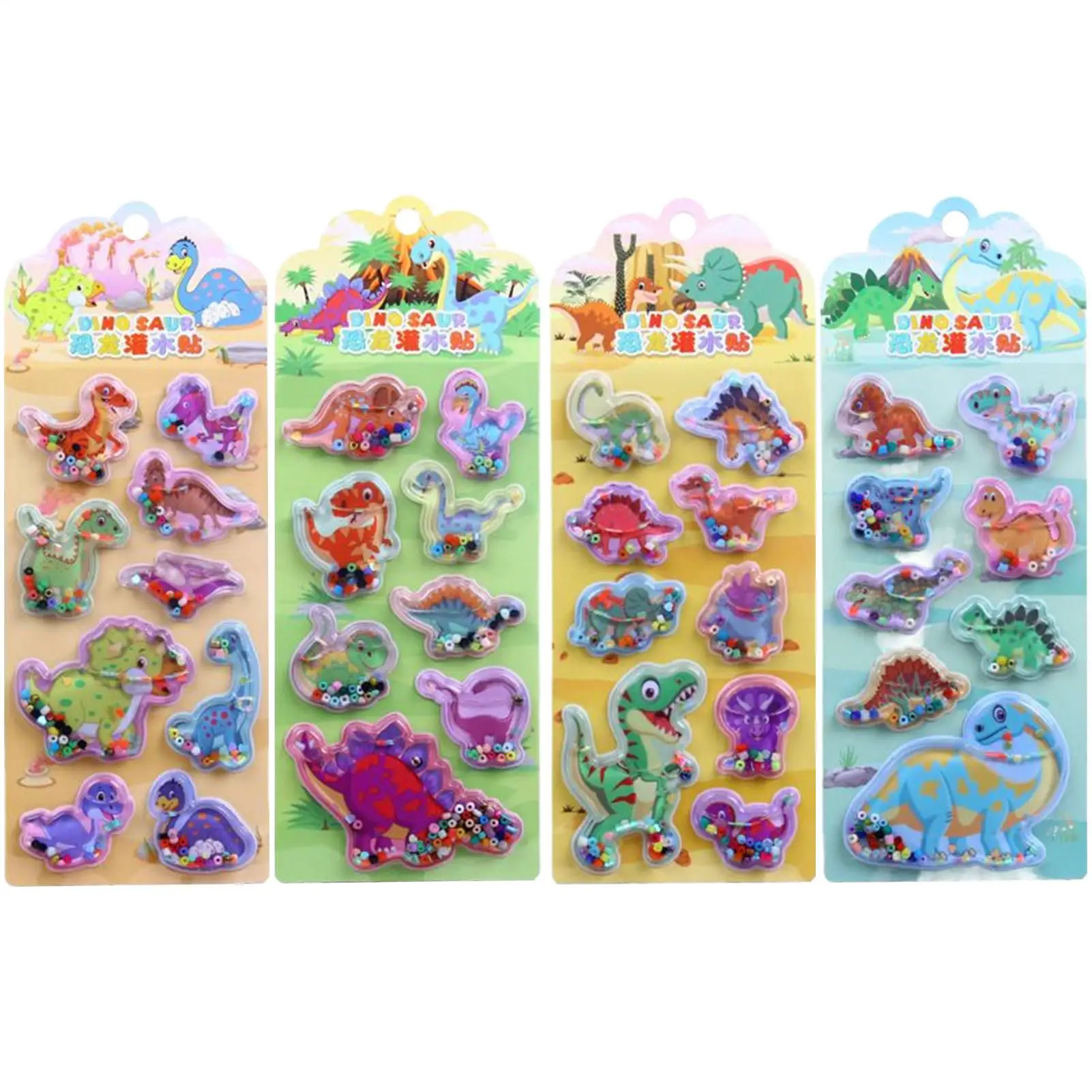 ملصقات ثلاثية الأبعاد مكونة من 4 قطع من ملصقات الهاتف المائية على شكل زجاجة مياه كرتونية للطلاب والمعلمين والفنانين والأطفال