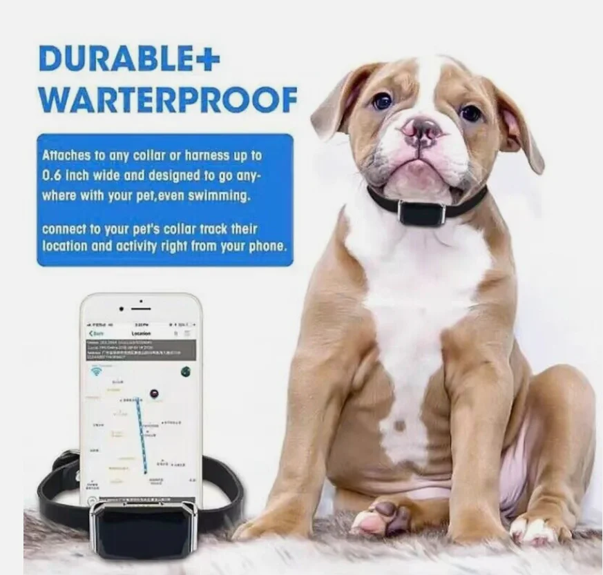 Smart Waterproof Pet Locator GPS Location Collar Tracker Anti-lost For Cats Dogs