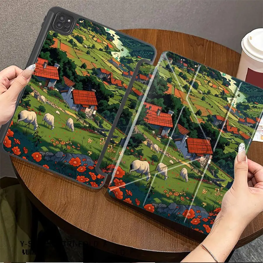 

Holder Cover Tablet Case For iPad Pro 11th 10th 9th 8th 7th 12.9inch Mini 6 7 Air 4 5 M3 M2 1 2 M4 11inch Pro 2025 Sunset In The