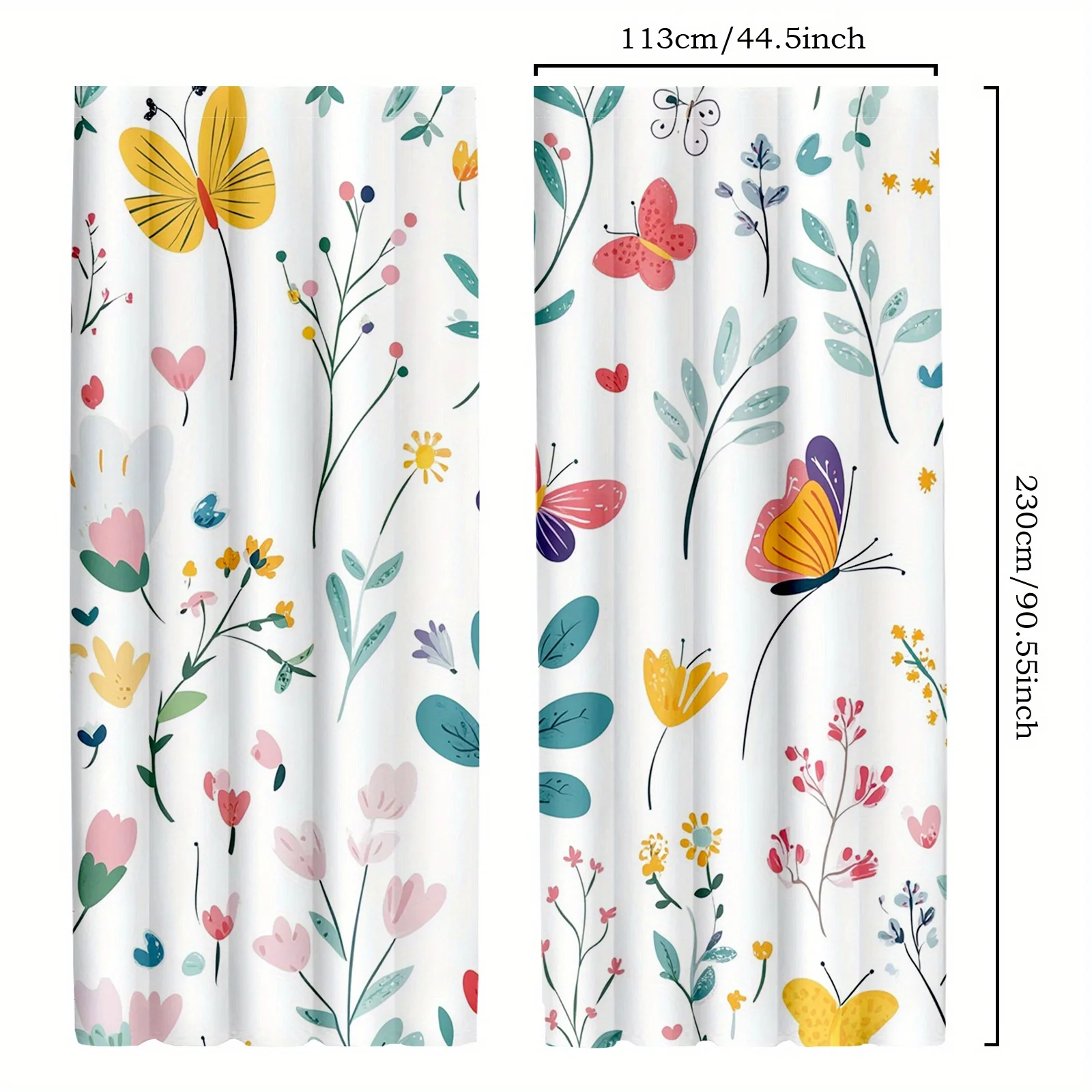 قطعتان من ستائر المعزولة الحرارية على الطراز التقليدي، 100% بوليستر، أبدية شبه شفافة، قابلة للغسل في الغسالة، معلقة جيب قضيب، 100