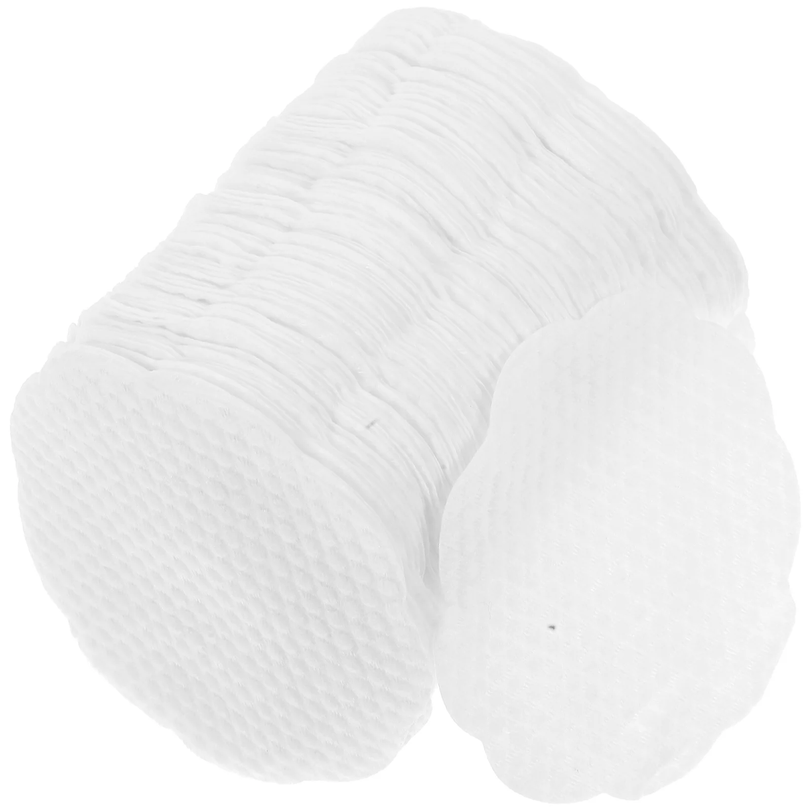 100 pezzi di cuscinetti in tessuto non tessuto design ispessito superficie con texture di perle salviette struccanti adatte ai viaggi pulizia del viso