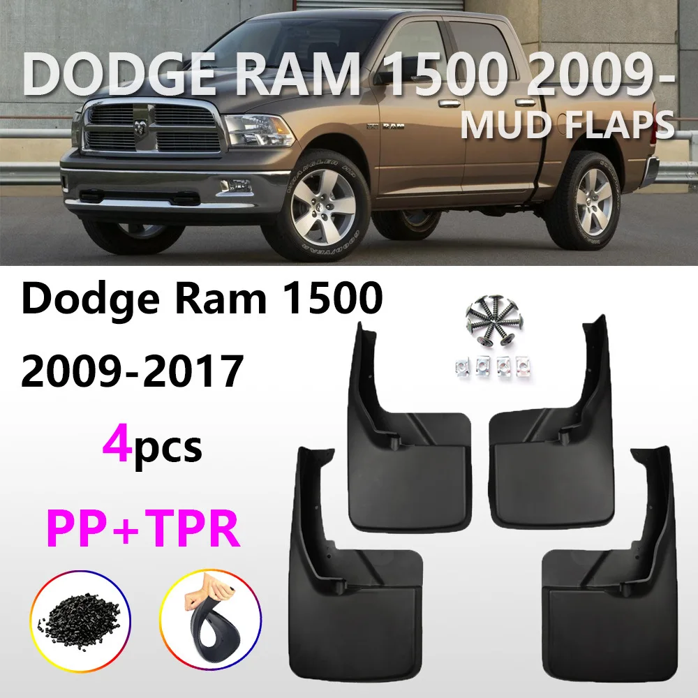 

For Ram 1500 mudguard 09-18 Dodge Ram 2500 Mudguards Fender Mudflaps Front Rear Flares Splash Guards Cover Car Accessorie