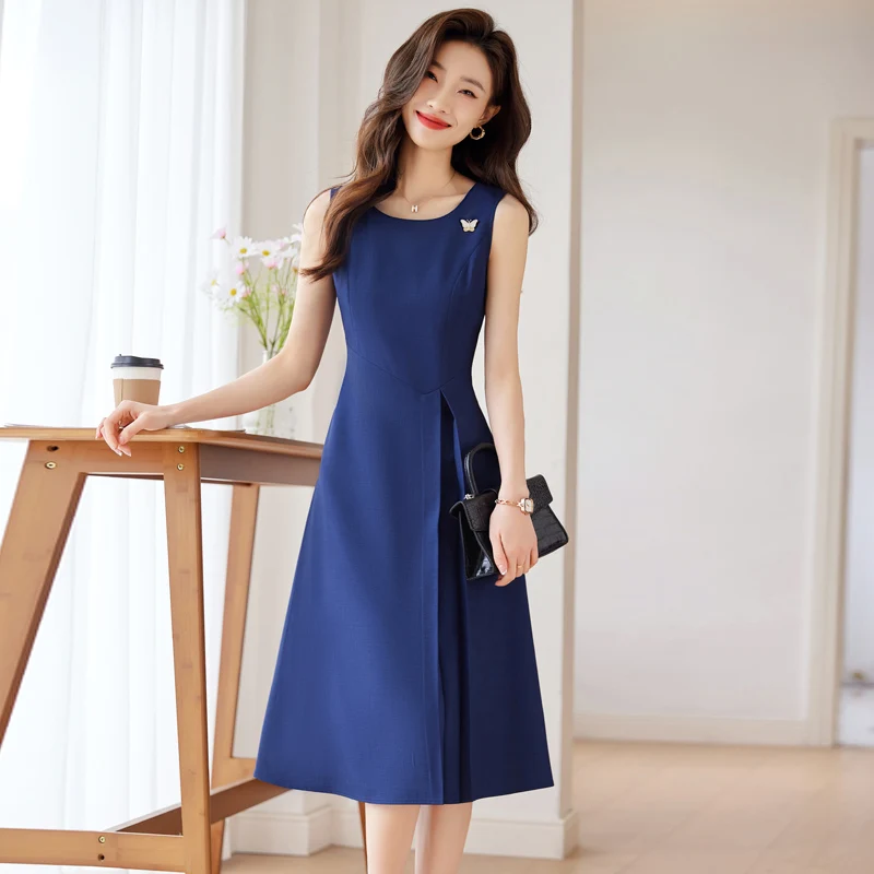 Elegant Professional Women Dress Fashionable Minimalist Style To Show The Workplace Style Tanks Dresses New Spring