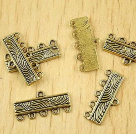 

20pcs 22x10mm Alloy matel dark gold 5-1 connectors HWH2273 handmade accessories