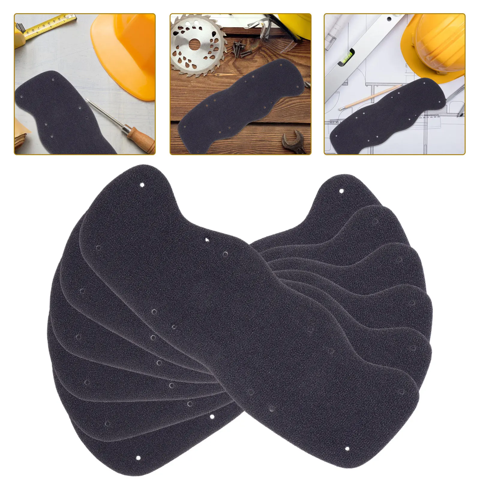 

6Pcs Replacement Hard Hat Sweatband Washable Liner Sweat Absorbing Bands Safety Hat Sweat-Proof Worker Accessories