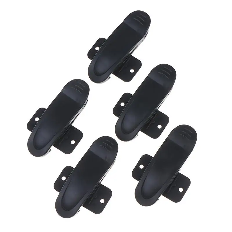 Ratcheting Case Belt Clip Buckle QingGear Black 5/10PCS Reliable Tool Parts for Field Survey Outdoor Task Tool Holding