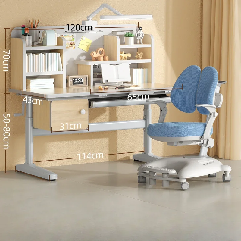 لطيف قابل للتعديل مكتب دراسة الدائمة المنظم طاولة القراءة الخشبية المنزل الطلاب سيلا دي Escritorio الأثاث الحديث