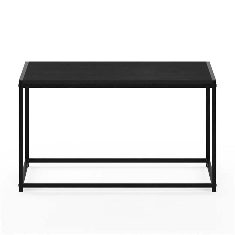 Mesas de caféMesa de centro moderna de madera de ingeniería con acabado negro elegante para elegancia y estilo de la sala de estar