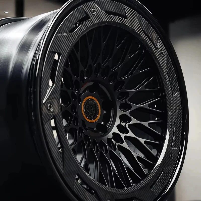 Factory Forged Aluminum Alloy Car Carbon Fiber Rims 5X114.3 5X120 5X130 18 19 20 22 24 26 Inch Wheel
