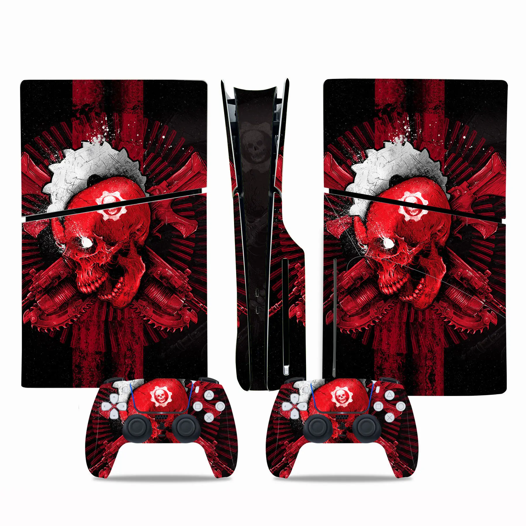 لوحدة التحكم PS5 Slim لكامل الجسم ووحدة التحكم PVC مع Call of Duty: Black Ops 3 Theme High - Def Print Anti - Scratch