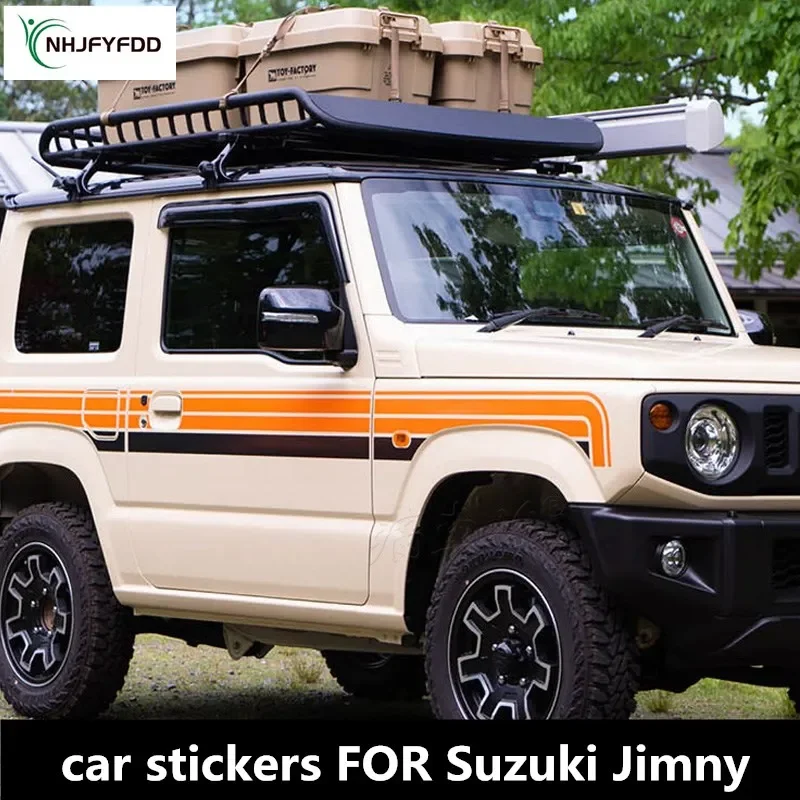 

Для Suzuki Jimny 2022, автомобильные наклейки, модификация внешнего вида кузова, спортивные наклейки для бездорожья, аксессуары для пленки