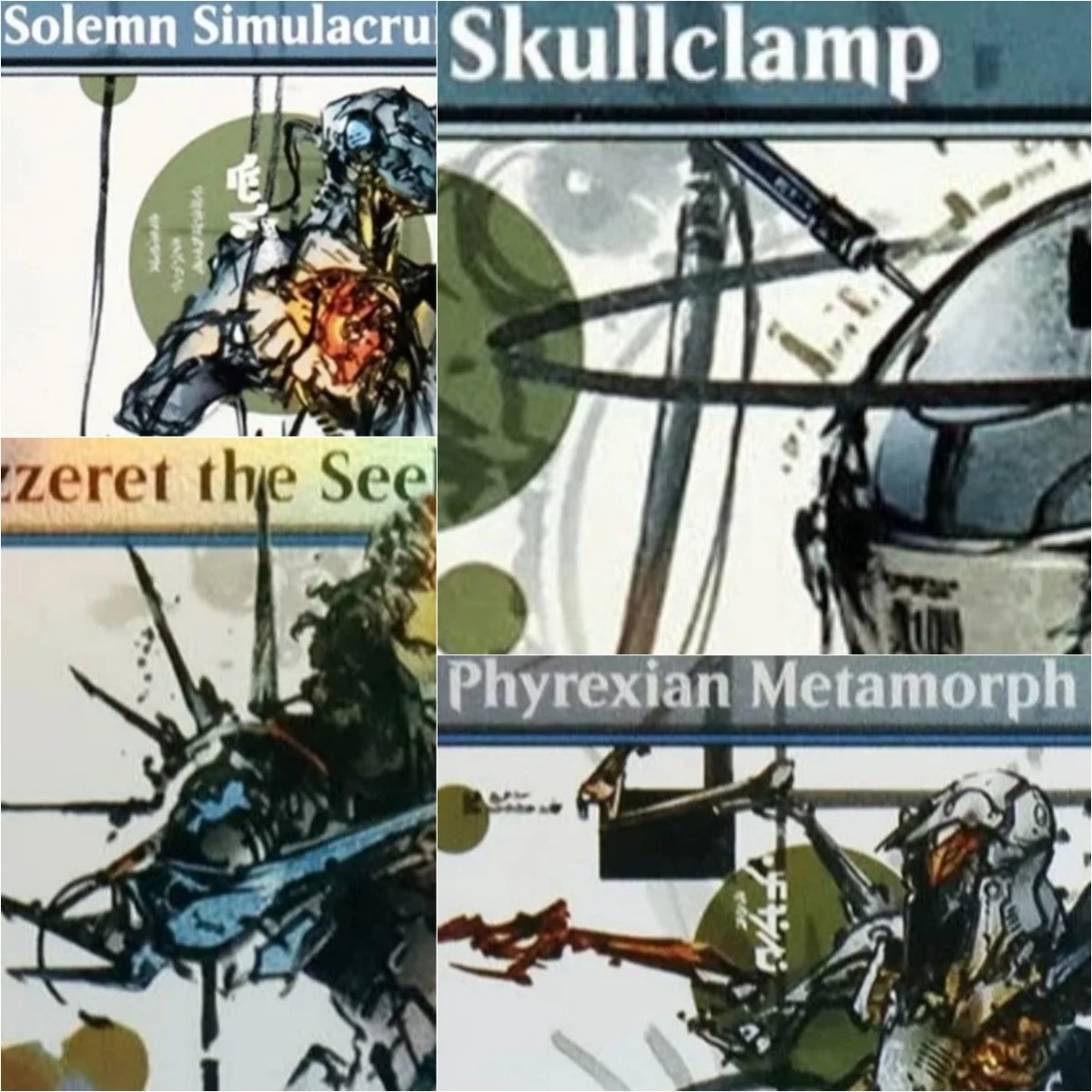 

tezzeret the seeker / skullclamp Custom Magical Proxy Cards Quality Proxy Gathering Board Playing Game Trading Cards