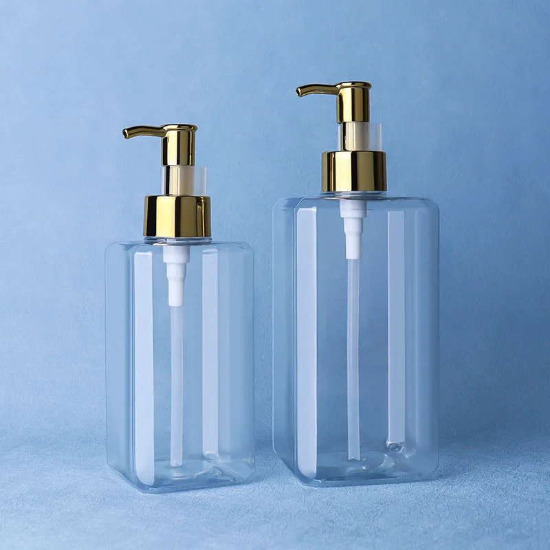 300ml/500ml High-End Press Lotion Bottle Empty Bottle Transparent Hand Sanitizer Filling Bottle Refillable Container