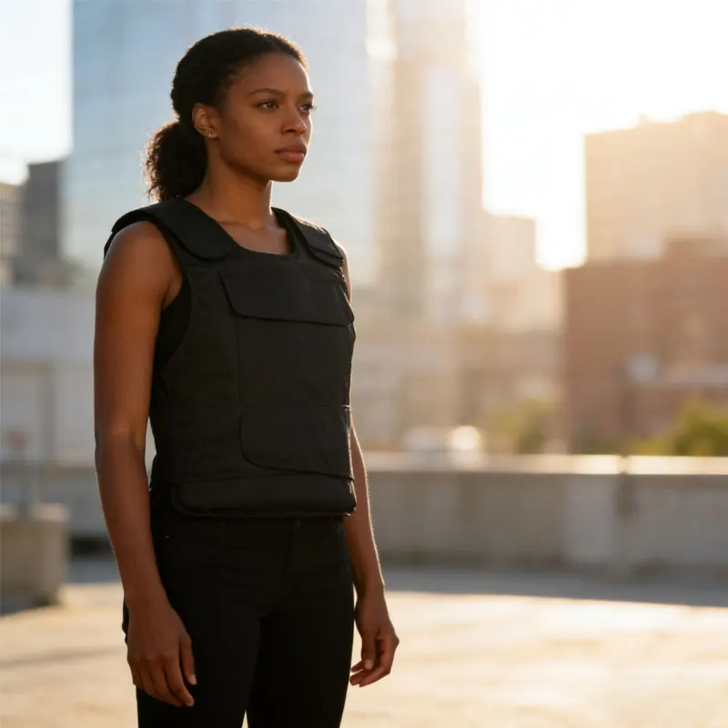 

Тактический защитный жилет-футляр с защитой от проколов, водонепроницаемая ткань, внутренний слой с подушками, для службы безопасности