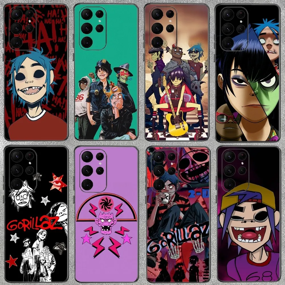 gorillaz fondo de pantalla Phone Case For Samsung Galaxy A52 A12 A51 S21 Edge S22ULTRA S23 S20LITE Plus ultra Black Cover