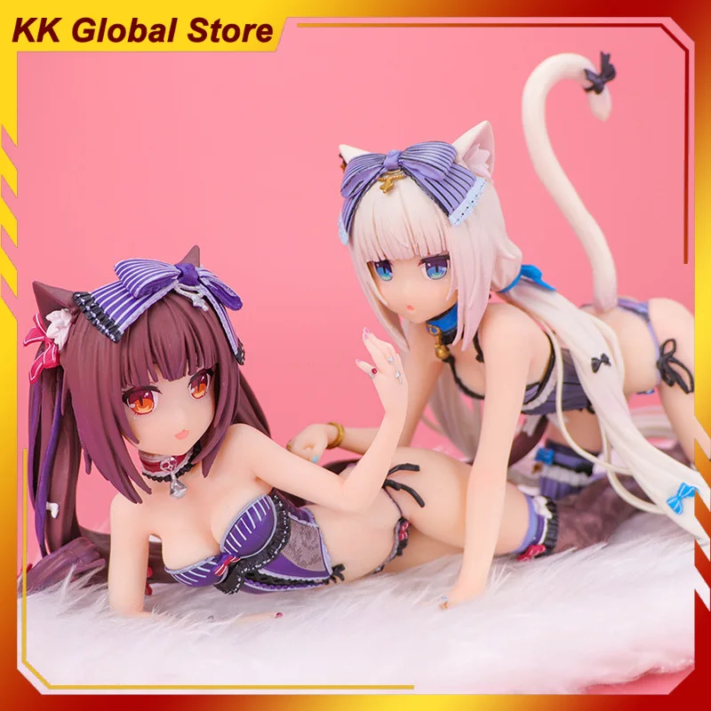 

15CM NEKOPARA OVA Vanilla Chocolate Beautiful Girl Standing Position Figure Manga Collection Decorate Ornaments Model Gift Toys