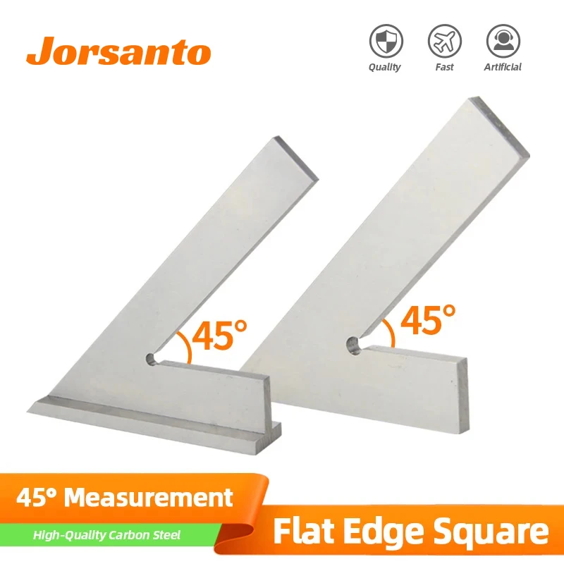 45 Degree Flat Edge Square Measuring Multi Angle Try Square Ruler Gauge Tool Squads Machinist Square With Base Set