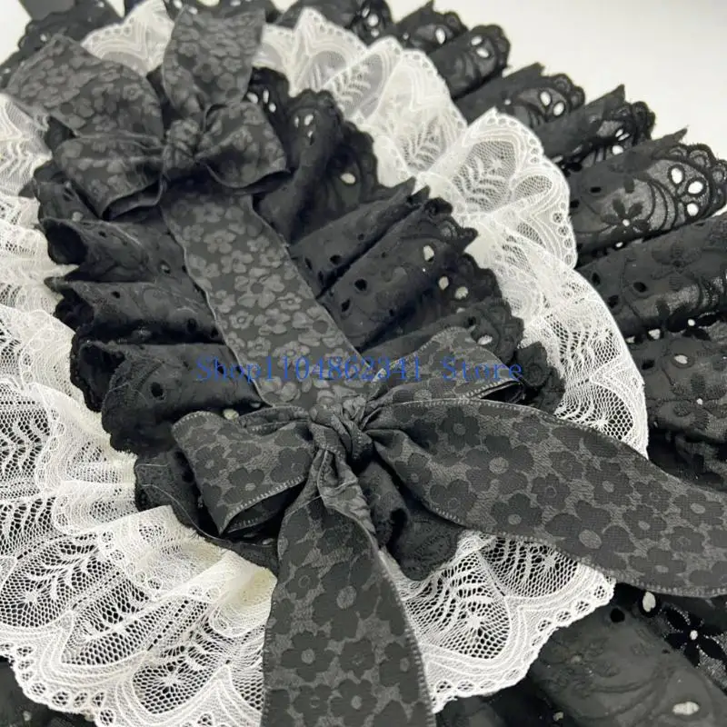 5asd อะนิเมะหมวกหรูหรามือเย็บลูกไม้ออกแบบตกแต่งผมเหมาะสำหรับเครื่องแต่งกายกิจกรรมกิจกรรมกลางแจ้งปรับพอดี