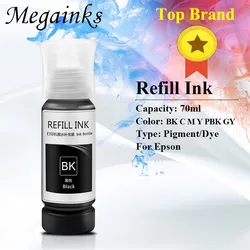 003 115 T502 T544 ET Refill Dye Ink for Epson L3110 L3100 L3101 L3150 L5190 L8160 L8180 ET-8500 ET-8550 Printer 004 T522 Series