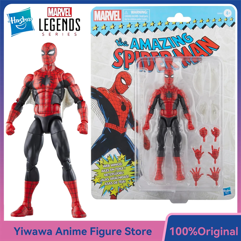 

[In-Stock] Original Hasbro Marvel Legends Retro The Amazing Spider-Man 6-Inch-Scale Action Figure Model Ornament Gift Toys