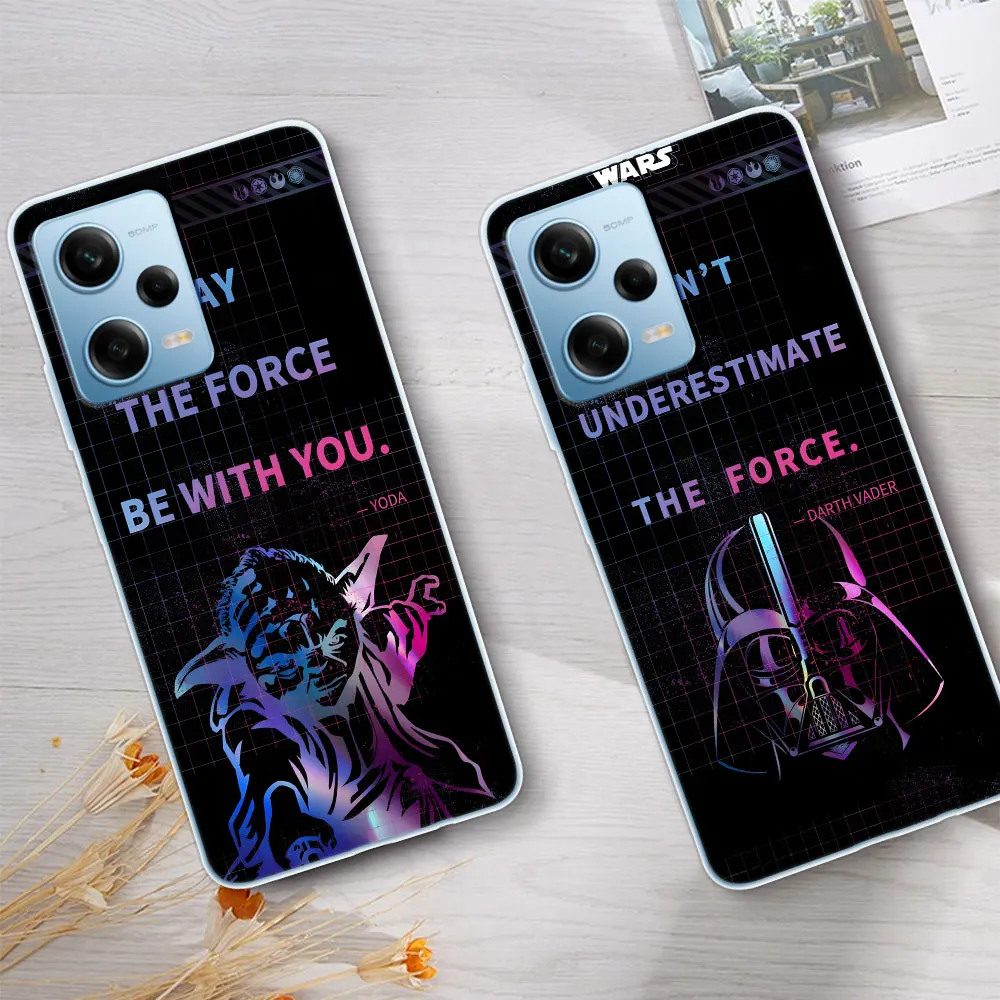 Yoda Darth Vader Obi-Wan Kenobi Case for Xiaomi Redmi 9 12 6 9A 9i 10 6A 9T 9C 10A 10C 12C 7 7A 8 S2 Y2 8A 10X TPU Phone Cover