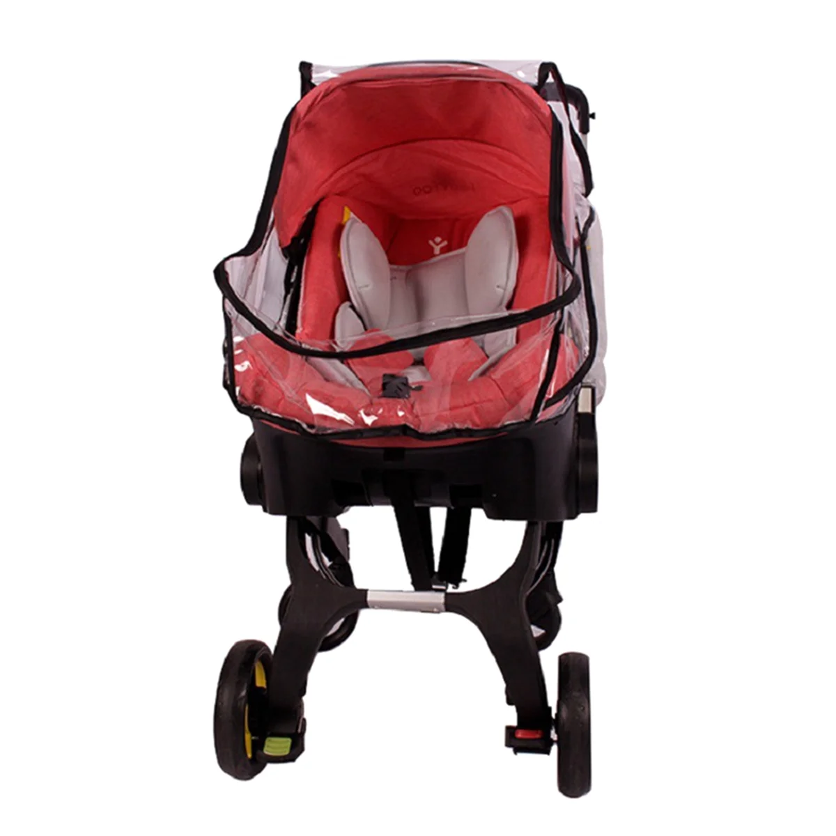 AM-Baby Carriage Rain Cover Breathable Double Zipper Windproof Rain Cover Stroller Raincoat Baby Seat Travel Accessories