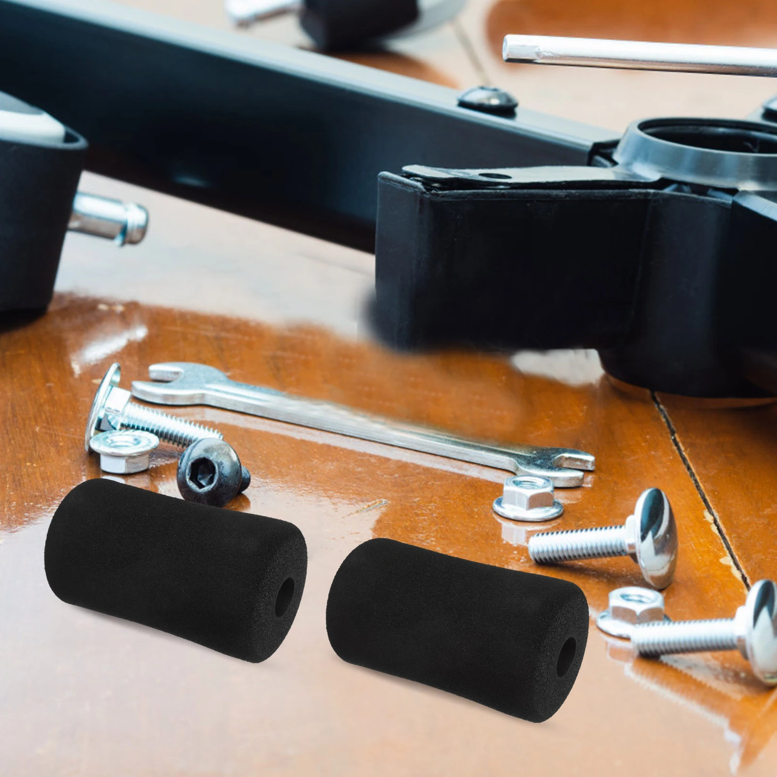 

4pc Ab Training Sleeve Rolling Foam Rollers Gym Exercise Foot Exercise Machines Roller sit-up board hook Foot foam fitness Pads