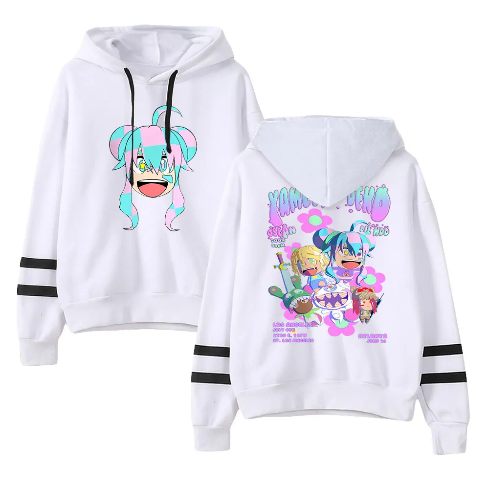 VTuber Yameii Merch Unisex Pocketless Parallel Bars Sleeves Sweatshirts Men Women Hoodie Casual Harajuku Clothes