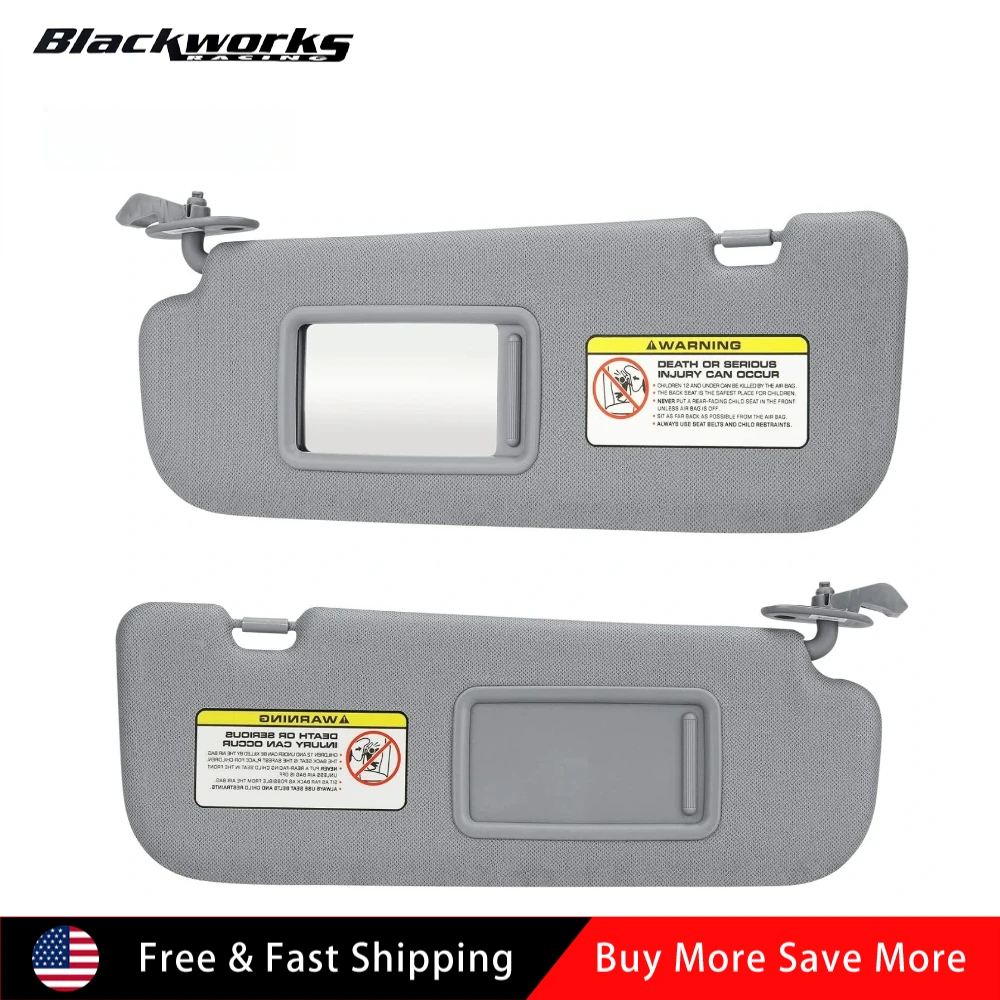 

852103X000TX 852203X000TX for 2011 2012-2015 Hyundai Elantra Gray Car Sun Visor Right + Left Side Pair