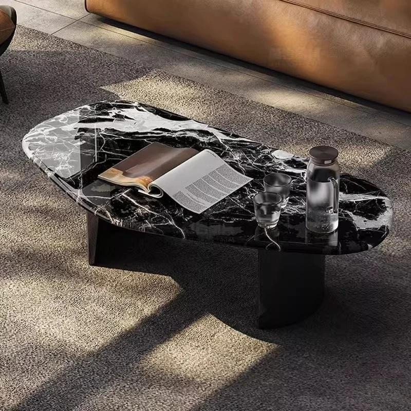Marble coffee table living room water drop tea table marble simple household