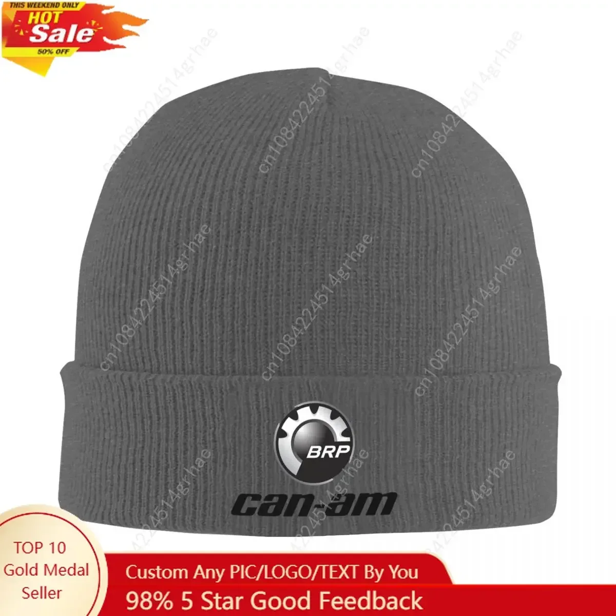

BRP Can Am LOGO Warm Knitted Cap Hip Hop Bonnet Hat Autumn Winter Outdoor Beanies Hats for Men Women Adult