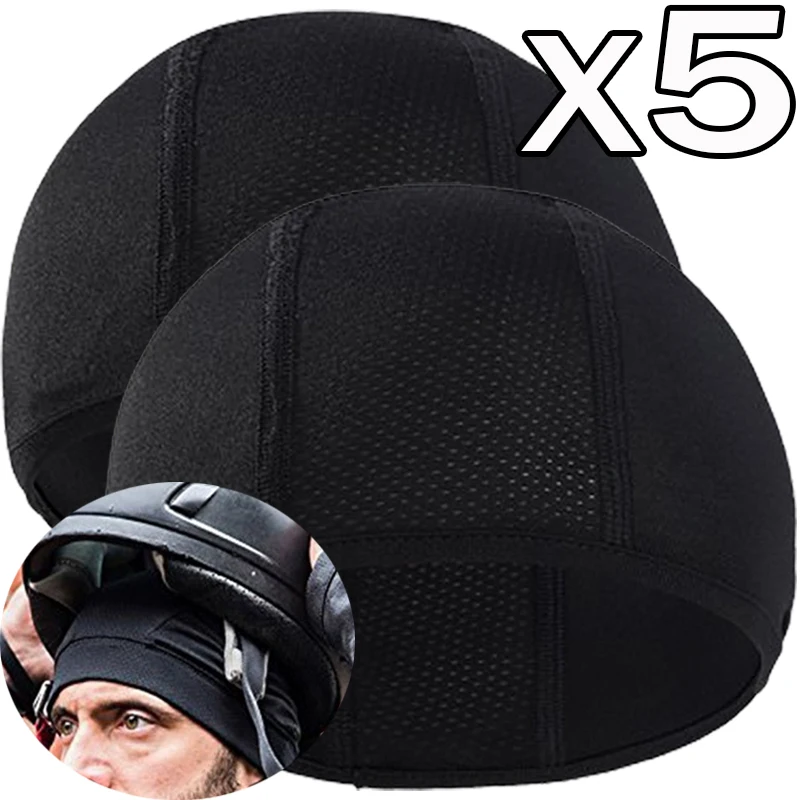 Riding Fast Drying Small Cloth Cap Motorcycle Helmet Liner Outdoor Sports Breathable Protective Cap Universal Helmet Accessories