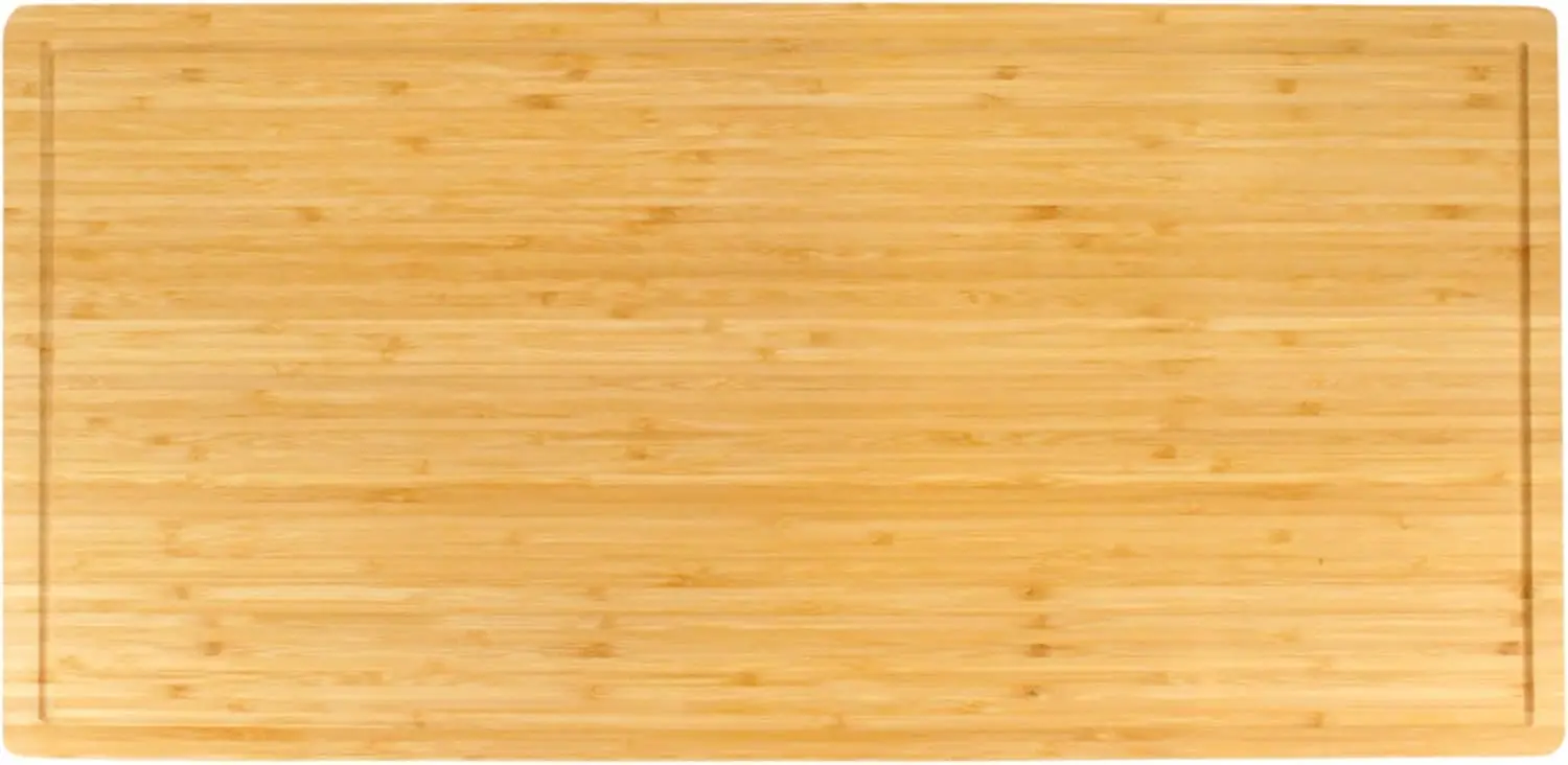 

Heavy Duty Premium Bamboo Cutting Board - Vertical Cut - Grooved - 24" x 12" x 1"