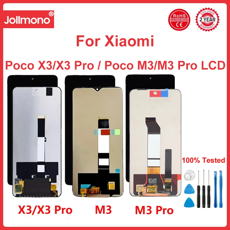 

lcd For Xiaomi Poco M3 LCD Display Screen Touch Panel Digitizer M2010J19CG M2010J19CT LCD For Poco X3 Pro LCD Poco X3