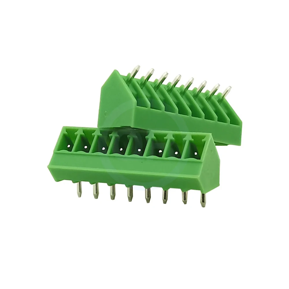 (10 pcs) KF 2EDGLC 3.5mm 3.81mm Plug-in PCB Terminal Block 15EDGLC 3.5/3.81 Slanted PCB Phoenix Terminal Block 2-12Pin