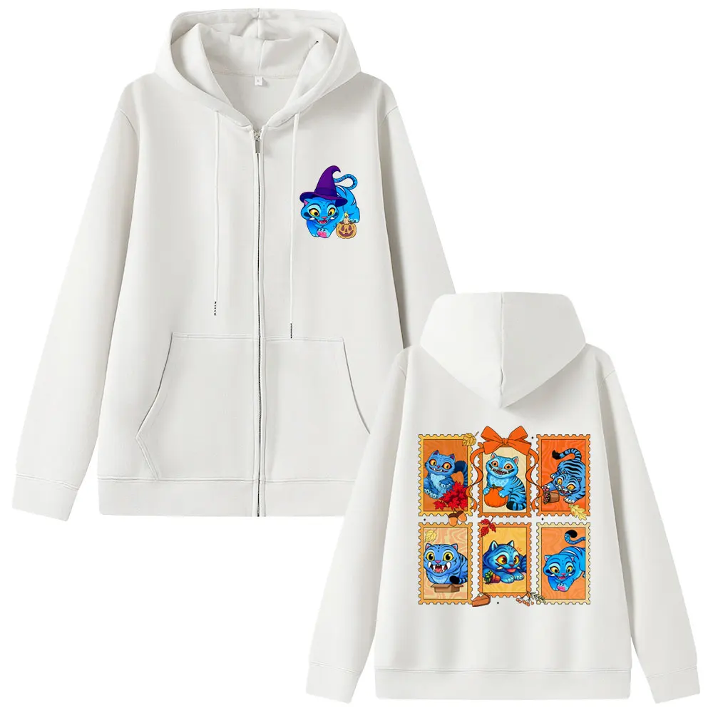 فيلم KPop شيطان الصيادين ديربي النمر قلنسوة بسحاب الرجال النساء هالوين عيد الميلاد نمط زمم هوديس رجل سترة الموضة خمر #6