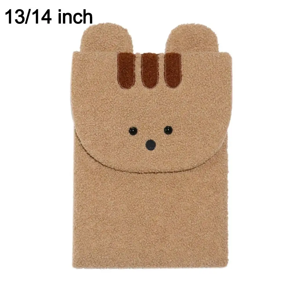 حقيبة كمبيوتر جديدة من القطيفة على شكل حيوانات كرتونية محمولة ذات سعة كبيرة حقيبة تخزين iPad حقيبة تخزين للكمبيوتر اللوحي اللطيفة #1