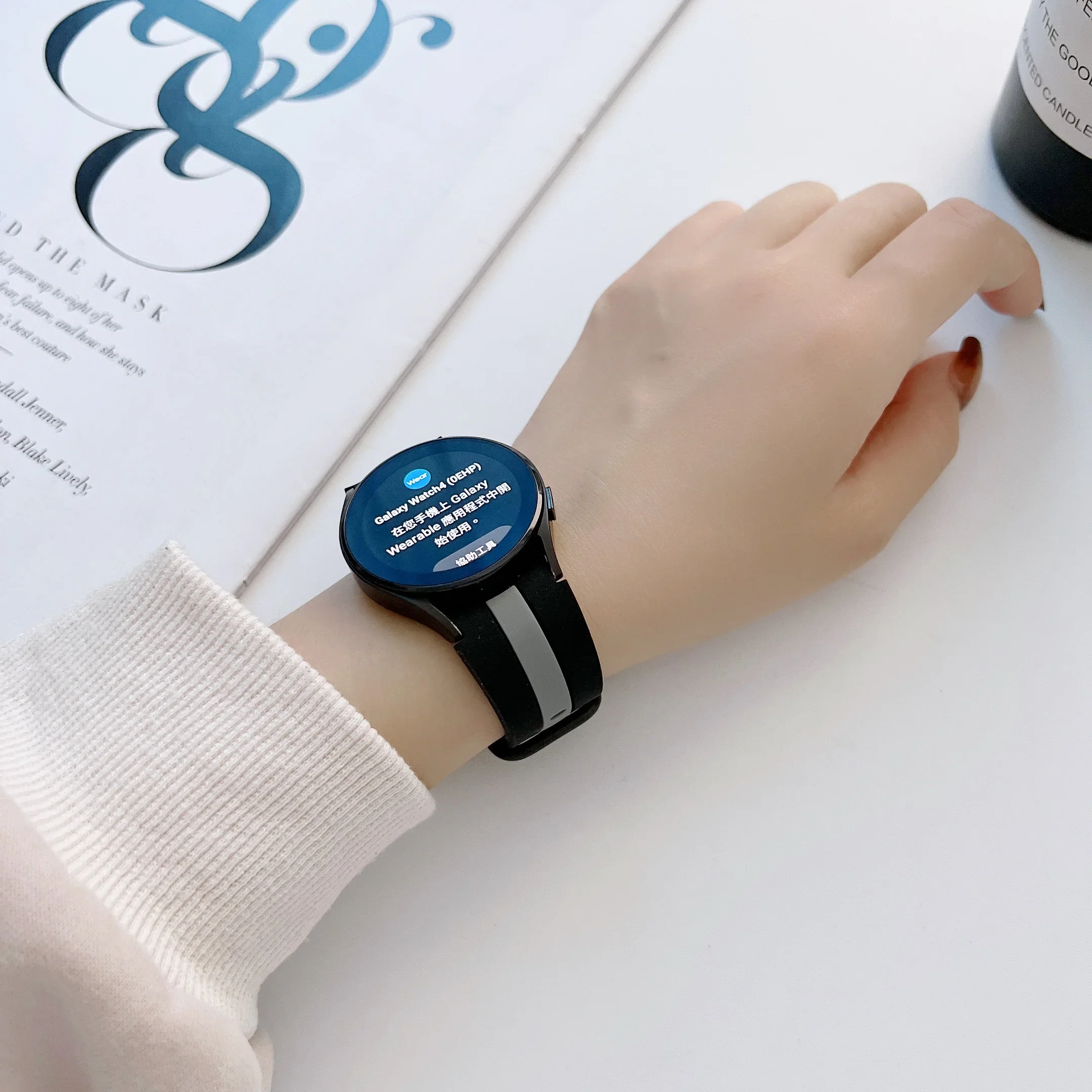 Geen kloof siliconen band voor Samsung Galaxy Watch 7 6 5 4 44/40mm 5 Pro 45mm originele armband voor horloge 6 Classic 47mm 43mm Correa