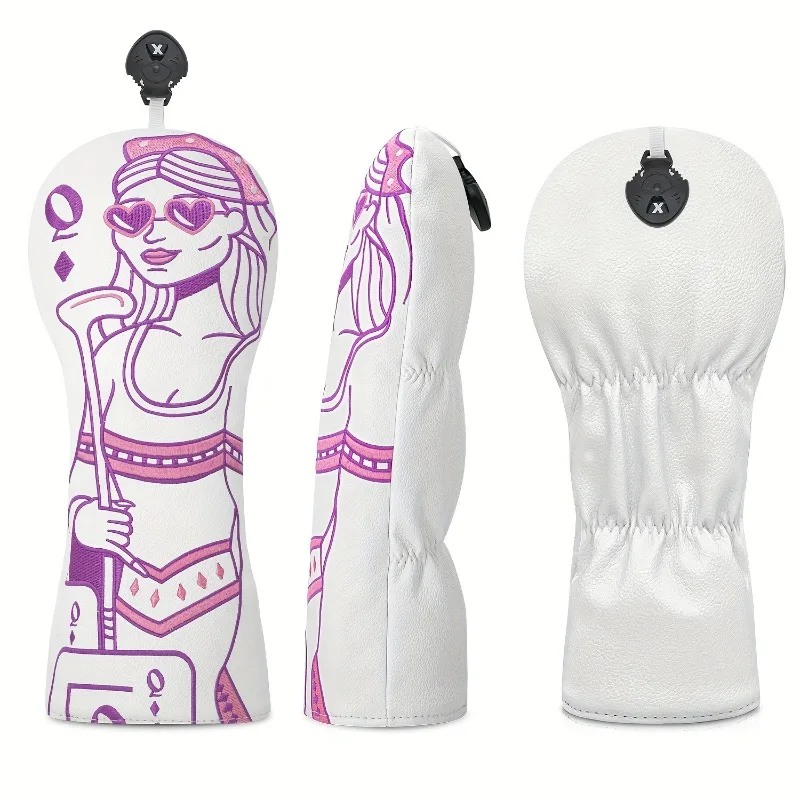Anime Q-Pattern Golf Club Cover - Durable Synthetic Materials, Fashionable Club Cover, Golf Accessories image 3