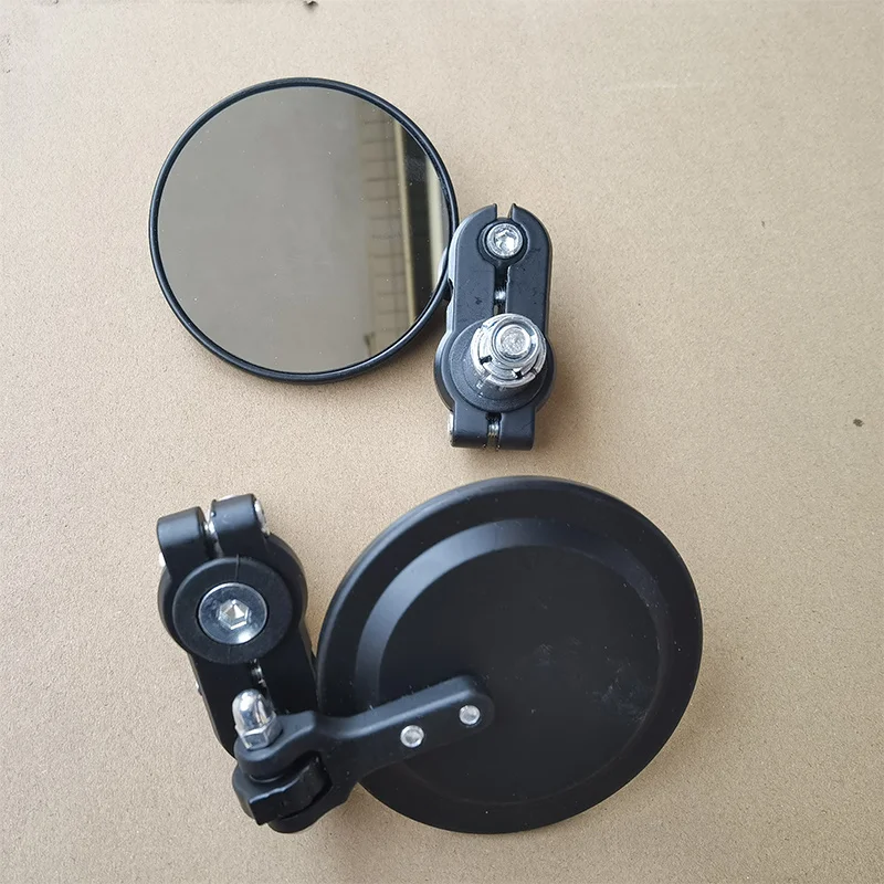 

Pair 22mm Universal Motorcycle Mirror Aluminum Black Handle Bar End Rearview Side Mirrors Motor Accessories