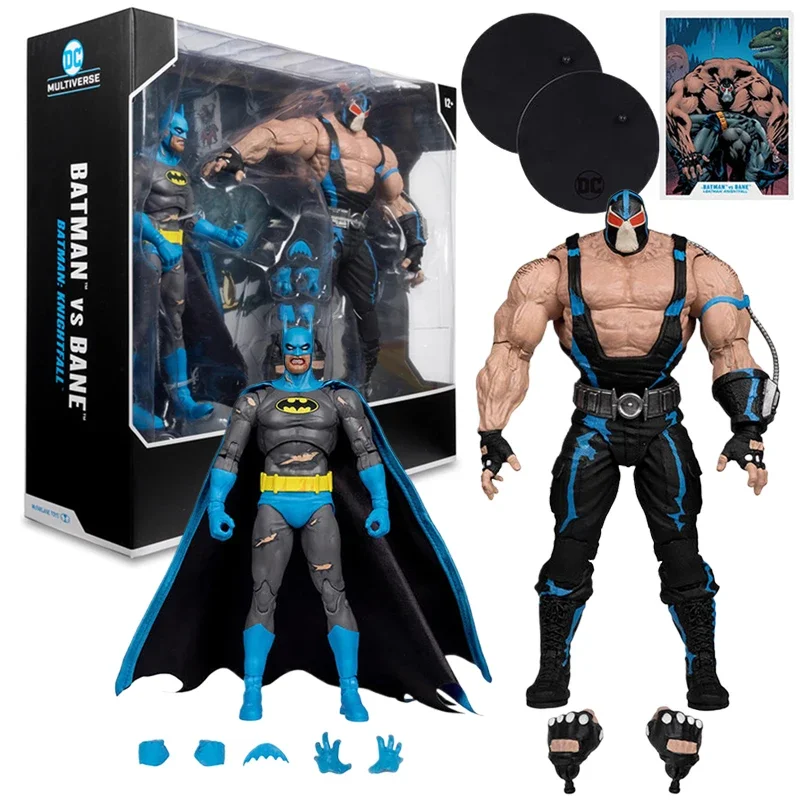 Figurka akcji Batman VS Bane DC Multiverse, Batman: Knightfalls, ruchoma figurka kolekcjonerska, zabawki, prezenty - dostępna od ręki