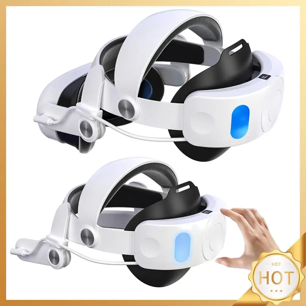 Elite Strap Replacement 10000mAh Extend Playtime and Comfort Comfort VR Strap Reduce Facial Stress for Meta Quest 3S VR Headset