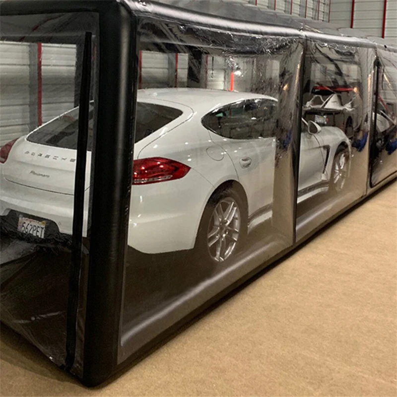 Passen Sie die Größe aufblasbare Zelte an. Staubdichte Autoabdeckung. Tragbares transparentes PVC-Zelt für den Verkauf