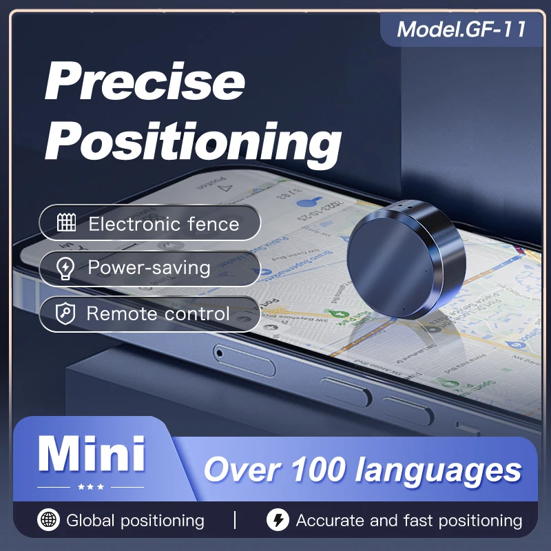 GPS ติดตามรถ GF11ขนาดเล็กแบบเรียลไทม์เครื่องติดตามป้องกันการโจรกรรมกุญแจป้องกันการสูญหายของสัตว์เลี้ยงตัวระบุตำแหน่งแม่เหล็กที่แข็งแกร่งติดซิมข้อความ