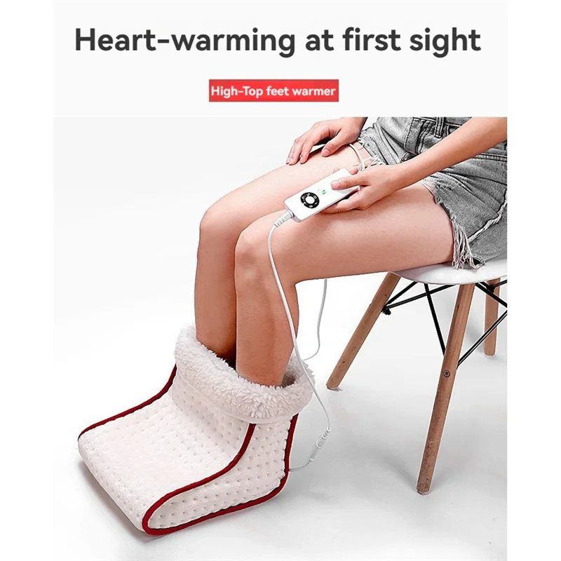 A40Z-Electric Foot Warmer Double-Side Electric Foot Heating Pad Foot Warmers For Home Office Under Table Desk