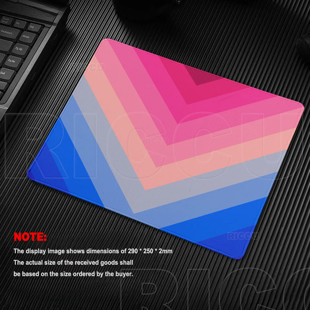 HD Colorful Gradient Mouse Pad Rubber Anti-Slip Laptop Small Mats Xxs PC Gaming Desk Accessories Gamer Home Office Setup Coaster