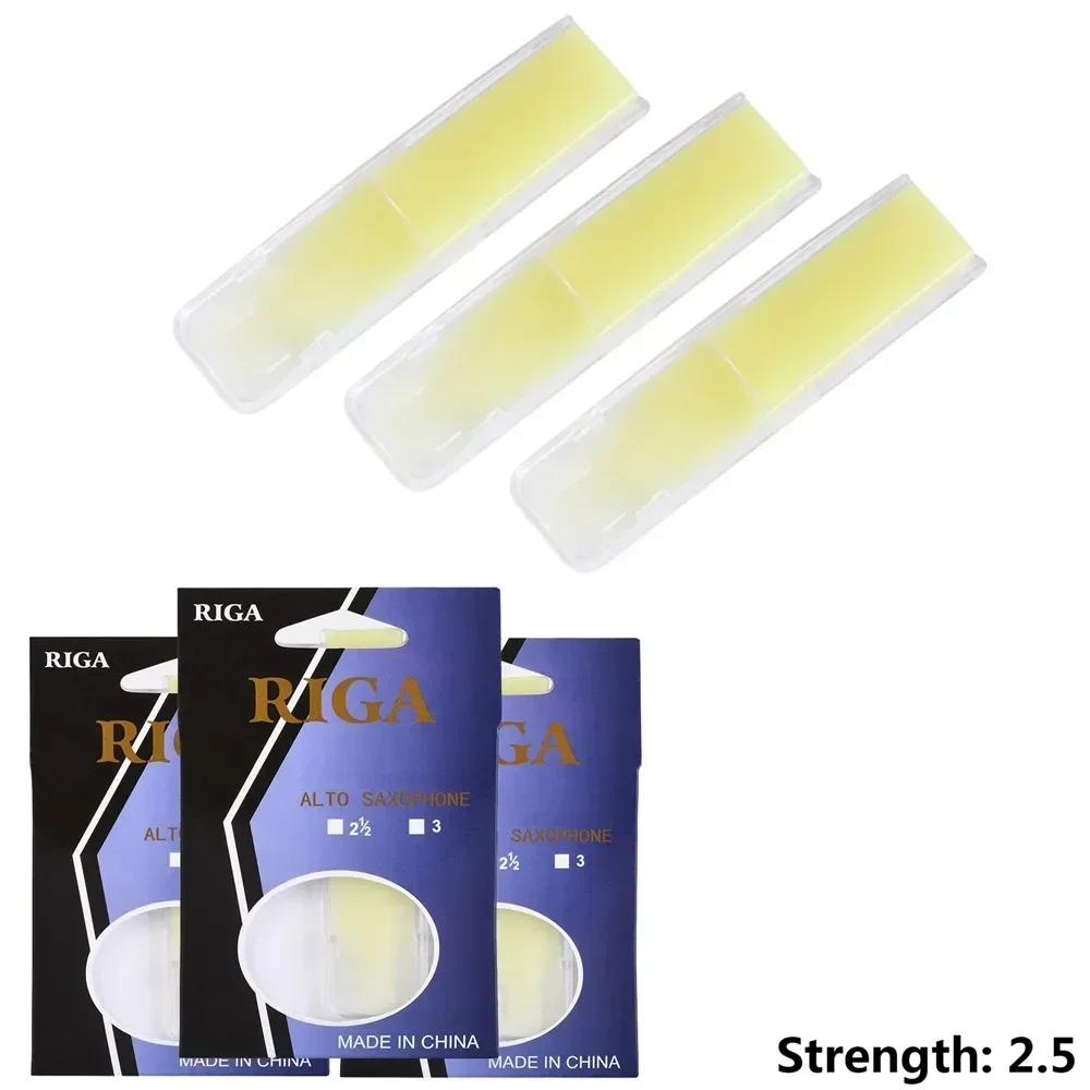 High Quality New Portable Pratical Durable Alto Sax Reeds Strength 1.5 Yellow 2.0 Moisture Resistance Resin Reeds