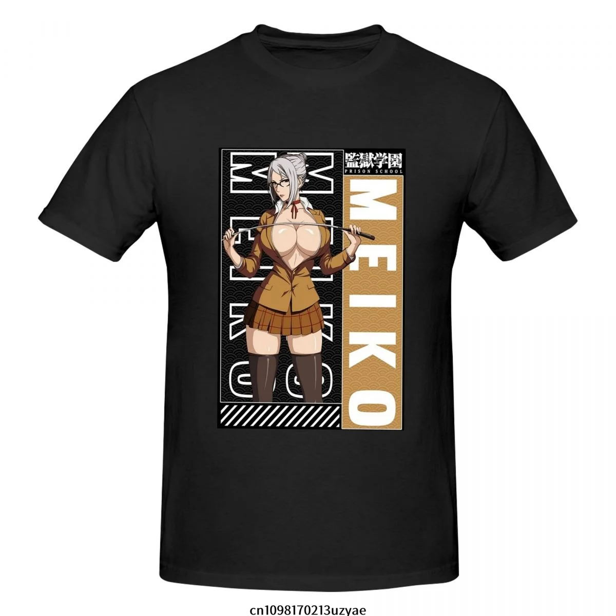 Camiseta Meiko Prison School para hombre, Camiseta a la moda, Camiseta de algodón, camisetas de manga corta