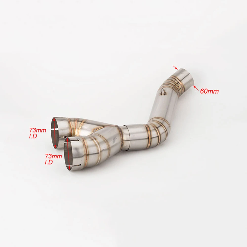 High Performance S1000RR Motorcycle Exhaust System Connector Section Link Tube for BMW S1000RR 2010-2016 Middle Mid Pipe