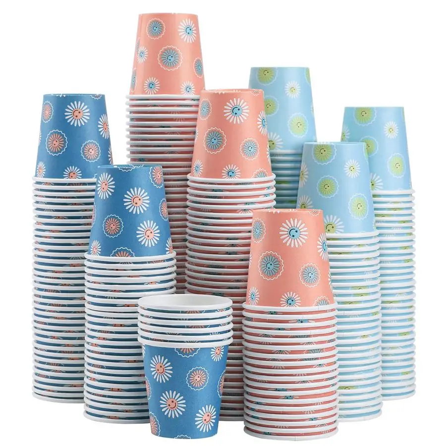 

Упаковка из 1200 бумажных стаканчиков по 3 унции, одноразовые стаканчики для ванной, мини-стаканчики для ополаскивателя для рта, маленькие стаканчики объемом 3 унции для ванной, вечеринок, пикников, барбекю, туалетных комнат